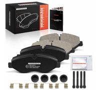Frankberg Brake Pad Set incl. 4x Pads Front Compatible with Vito Bus W639 Sprinter 3 5-T Platform/Chassis B906 Sprinter 3-T Bus B906 Replace# 2E0698151B