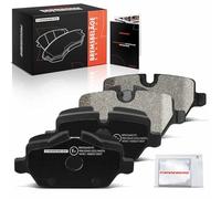 Frankberg Brake Pad Set incl. 4x Pads Rear Compatible with 1 Series E81 1 Series E87 M.i.n.i Countryman R60 3 Series E90 M.i.n.i Paceman R61 Replace# 34216774417