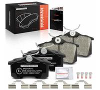 Frankberg Brake Pad Set incl. 4x Pads Rear Compatible with 208 I CA CC A4 8E2 C3 III SX Exeo ST 3R5 Golf IV Cabriolet 1E7 Replace# 1H0690451,191615415D