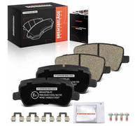 Frankberg Brake Pad Set incl. 4x Pads Rear Compatible with Galaxy WA6 S-Max WA6 V60 I 155 V70 III 135 R.a.n.g.e R.o.v.e.r Evoque L538 Replace# 30742491