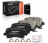 Frankberg Brake Pad Set incl. 4x Pads Rear Compatible with Golf Plus 521 5M1 Yeti 5L Q3 8UB 8UG A4 8E2 O.c.t.a.v.i.a II Estate 1Z5 Replace# 1K0698451F