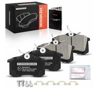 Frankberg Brake Pad Set incl. 4x Pads Rear Replace# 161698451D,1H0690451 | Compatible with 208 I CA CC A4 8E2 M.e.g.a.n.e II BM0/1 CM0/1 C3 III SX Exeo ST 3R5