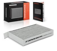 Frankberg Cabin Air Filter Pollen Filter with Activated carbon Compatible with Agila (B) H08 1.0L 1.2L 2008-2014 Splash EX 1.0L 1.2L 2008-2024 Replace# 9586051K00