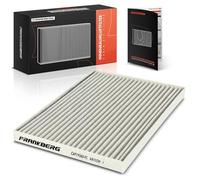 Frankberg Cabin Air Filter with Activated Carbon Filter Compatible with Qashqai +2 I J10 JJ10E NJ10 1.5L-2.0L 2007-2013 X-Trail T31 2.0L 2.5L 2007-2013 Replace# 27277JD10A