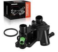 Frankberg Coolant Thermostat 4-Pins with Sealing Ring Thermostat Sensor Compatible with Leon 1.4L 1.6L 1999-2006 B.o.r.a 1.4L 1.6L 2000-2005 Golf IV 1.4L 1.6L 1997-2005