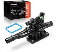 Frankberg Engine Coolant thermostat Housing 2-Pin Compatible with Berlingo B9 Focus III C2 JM C4 LA Jumpy VF7 B-Max JK C-Max DM2 Ecosport Galaxy WA6 S-Max WA6 207 CC WD Replace# 9660660380