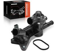 Frankberg Engine Coolant thermostat Housing 2-Pin Replace# 03C121111B | Compatible with Polo 9A 9N 6C1 6R1 Fabia II 542 Ibiza IV 6J5 6P1 Rooms.ter 5J7 Rapid NH3 NK3 NK6 Cordoba 6L2 Fox