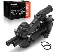 Frankberg Engine Coolant thermostat HousingController Compatible with A3 8P1 Octavi.a II 1Z3 Golf VI 5K1 Golf V 1K1 Jett.a III 1K2 Passa.t 362 Tigua.n 5N Replace# 03C121111R