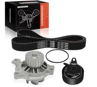 Frankberg Timing Belt Set Timing Belt Water Pump Compatible with Golf V 1K1 Pas.sat 3C2 Oct.avia II 1Z3 A3 8P1 A4 8EC Tou.ran 1T1 1T2 Jet.ta III 1K2 Leon 1P1 Lancer VIII CYA CZA