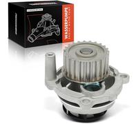Frankberg Water Pump Compatible with A3 8L1 8P1 8P7 8PA 1.6L-2.0L 1996-2012 A4 8D2 8E2 8EC 8ED 8E5 8H7 8HE B5 B6 B7 1.6L-2.0L 1994-2008 A6 4B2 C5 4B5 2.0L 2001-2005 Petrol Replace# 06B121011H