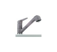 FRANKE Prince-115.0030 Prince 115.0030.729 High-Pressure Mixer Tap with Stainless Steel Casing with Burning, Stone Grey, Grey