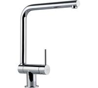 Franke Neptun Style Window Kitchen Single Lever Sink Mixer Tap Solid Stainless Steel Housing Fixed Spout Hard Chrome-Plated 115.0263.158, Grey