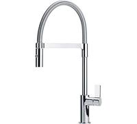 Franke 115.0265.997 Jersey Chromed Kitchen Sink Tap with Movable Spout, Grey