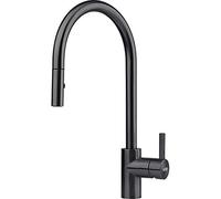 Franke 115.0613.671 Eos Neo Pull-Out Spray - Black Kitchen Sink tap spout and Shower Function spray-black-115.0613, Acier Inoxydable Noir