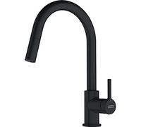 Lina - Kitchen mixer 215x360mm, Pull-out spray, Spout rotation 150°, Fragranit, Black matt (115.0626.053)
