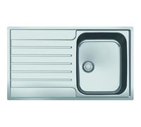 Franke Argos 611-86 Single Bowl Inset Chrome Stainless Steel Kitchen Sink