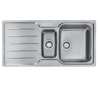 Franke Ascona Evo Steel Stainless Steel 1.5 Bowl Kitchen Sink 510mm X 1030mm