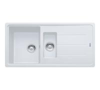 Franke Basis BFG 651 Granite Kitchen Sink 1.5 Bowl Reversible Polar White