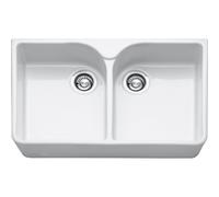 Franke Belfast VBK 720 Ceramic 2 Bowl White Kitchen Sink Butler Style