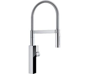 Franke Black Glass Kitchen Sink tap with moovable spout Crystal Semi-Pro-Chrome 115.0474.627