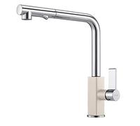 Franke Chromed Kitchen Sink Tap with Pull-Out Spout from Maris Pull-Out Spray - Chrome/Nutty 115.0392.360, Nutty