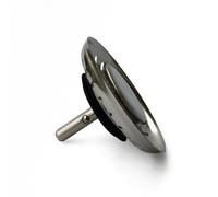 FRANKE Drain Strainer Filter Basket 3 1/2 Inch, Manual Control, Rubber, Brushed, Modern (133.0008.411)