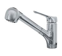 Franke FFPS20080 Vesta Single Handle Pull-Out Kitchen Faucet, Satin Nickel