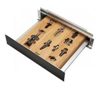 Franke FMY 14 WCRD BK Wine Accessory Drawer, Stainless Steel, Black