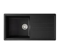 Franke Junos JSD611-97CB 1.0 Bowl Tectonite Reversible Inset Black Kitchen Sink