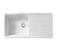 Franke Junos JSD611-97PW 1.0 Bowl Tectonite Reversible Inset White Kitchen Sink