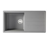 Franke Junos JSD611-97UG 1.0 Bowl Tectonite Reversible Inset Grey Kitchen Sink