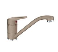Franke Kitchen Sink tap fith wixed spout Made of Granite Princess II-Cappuccino 115.0470.655