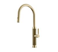 Franke Kitchen Sink tap with a Pull-Out spout Mythos Masterpiece Pull-Out Spray - Gold - 115.0711.558