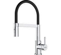 Franke Lina Fc 6087.031 Kitchen Mixer, 205 X 410 mm, Semi-Pro With Pull-Out Spray, Chrome/black (115.0626.085)