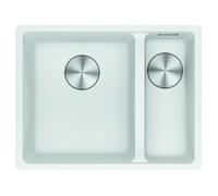Franke MRG160-34-15 PW RHSB Maris Fragranite 1.5 Bowl Undermount Sink Right Hand Small Bowl - WHITE