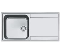 Single Bowl Chrome Stainless Steel Kitchen Sink with Right Hand Dra 127.0305.145