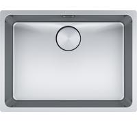 Franke Mythos MYX110-55 Single Bowl Undermounted Kitchen Sink, Stainless Steel