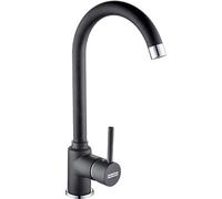Franke Pola Fragranite Onyx Black Single Lever Kitchen Sink Mixer Tap