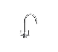 Franke Silk Steel Twin Lever Kitchen Mixer Tap - Eiger
