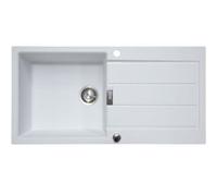 Franke Sirius S2D611Pw 1.0 Bowl Tectonite Reversible Polar White Kitchen Sink