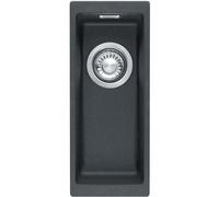 Franke Sirius SID110-16CB 1.0 Bowl Tectonite Undermount Black Kitchen Sink