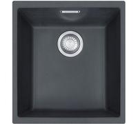 Franke Sirius 1.0 Bowl Black Tectonite Undermount Kitchen Sink SID110-34 BLK