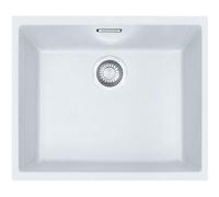 Franke Sirius SID110-50PW 1.0 Bowl Tectonite Undermount White Kitchen Sink