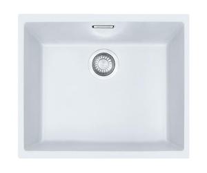 Franke Sirius SID110-50PW 1 Bowl White Tectonite Undermount Kitchen Sink