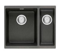 Franke Sirius Sid160 1.5 Bowl Tectonite Undermount Kitchen Sink Matt Black