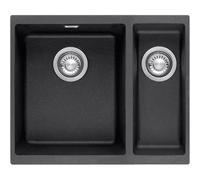 Franke Sirius Sid160Cb 1.5 Bowl Tectonite Undermount Black Kitchen Sink