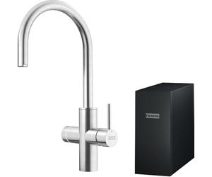 Franke Stainless Steel Kitchen Sink tap with a Fixed spout Mythos Water Hub All in One 160.0708.955