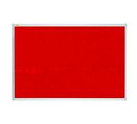Franken X-tra!Line Wall Mounted Felt Pin Board 600 x 450 mm Red, Silver