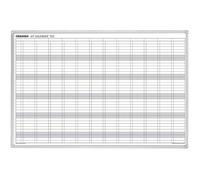 FRANKEN JK703 Over 12 Months Varnished Magnetic Write-On Dry Erase Aluminium Frame Wall Mounted Magnetic Board 90 x 60 cm