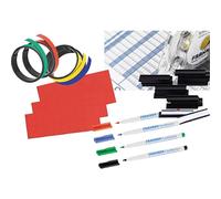 Franken Planner Accessory Set with Nameplates Magnetic Strips Adhesive Tape and